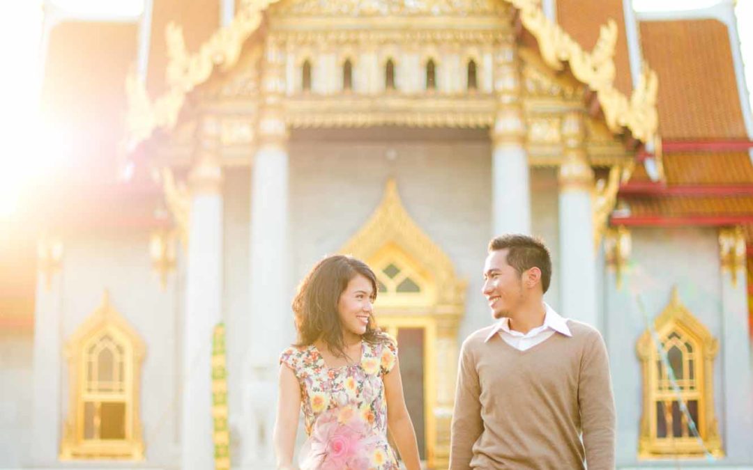 Pre-Wedding at Marble Temple of couple from Indonesia | Preview